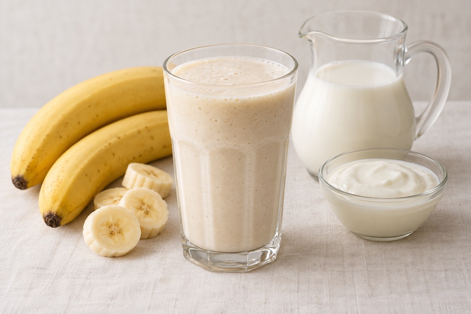 Banana smoothie — finished dish