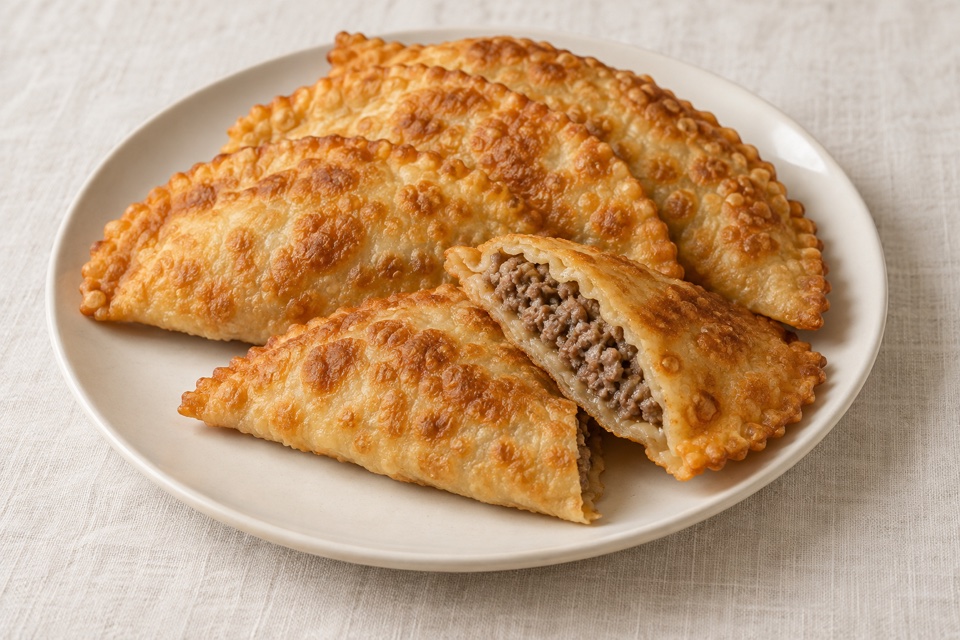 Chebureki meat turnovers — finished dish