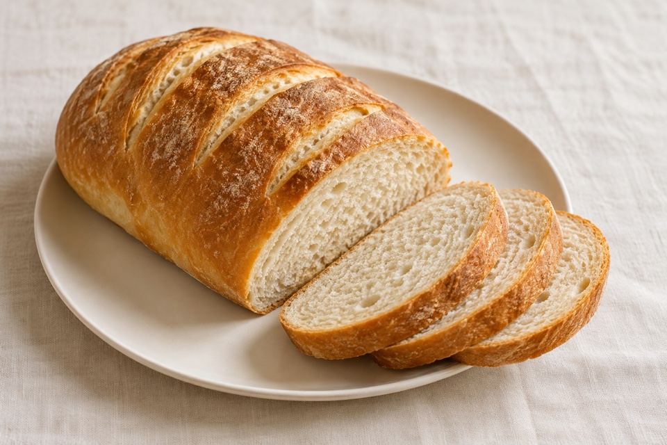 Homemade oven-baked bread — finished dish