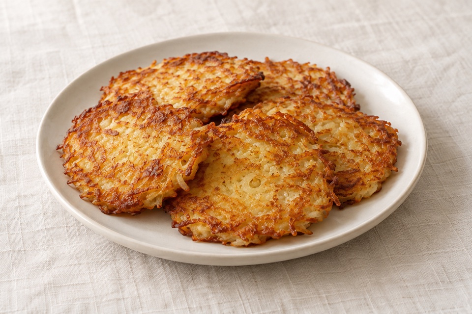 Draniki potato pancakes — finished dish