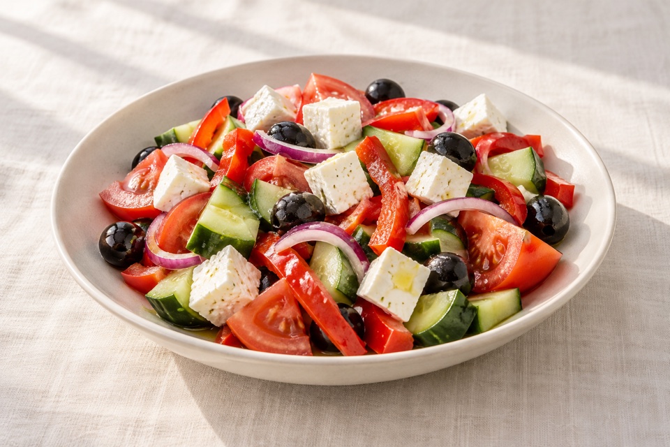 Greek salad — finished dish