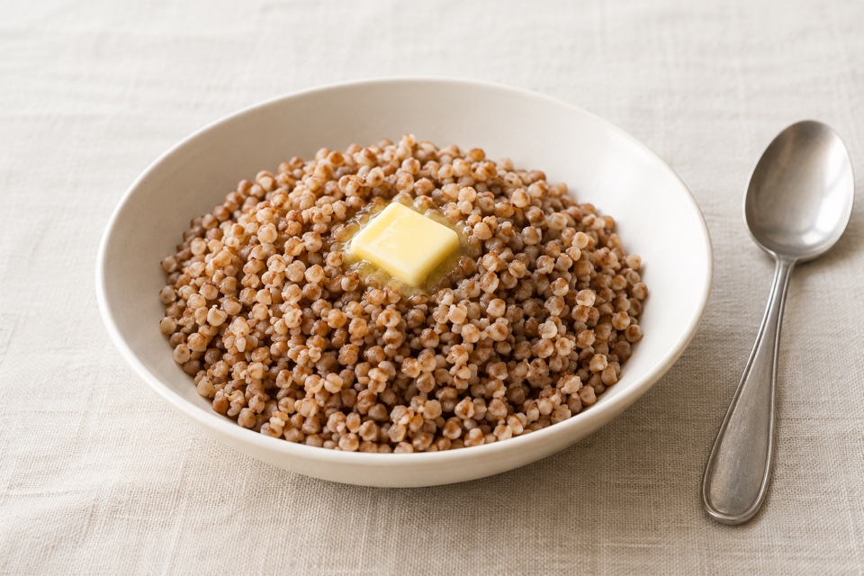 Buckwheat with butter — finished dish