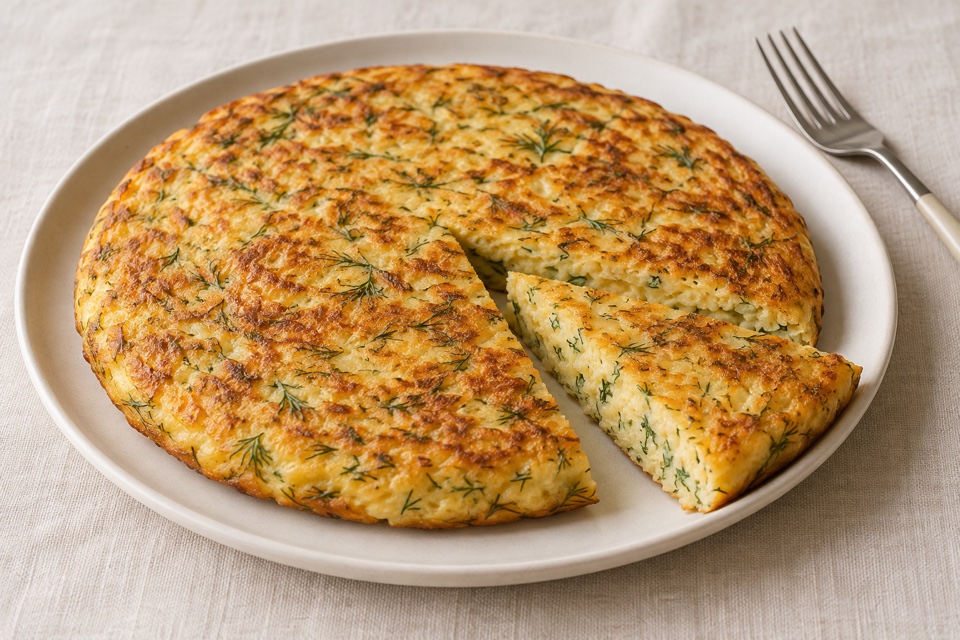 Easy skillet khachapuri — finished dish