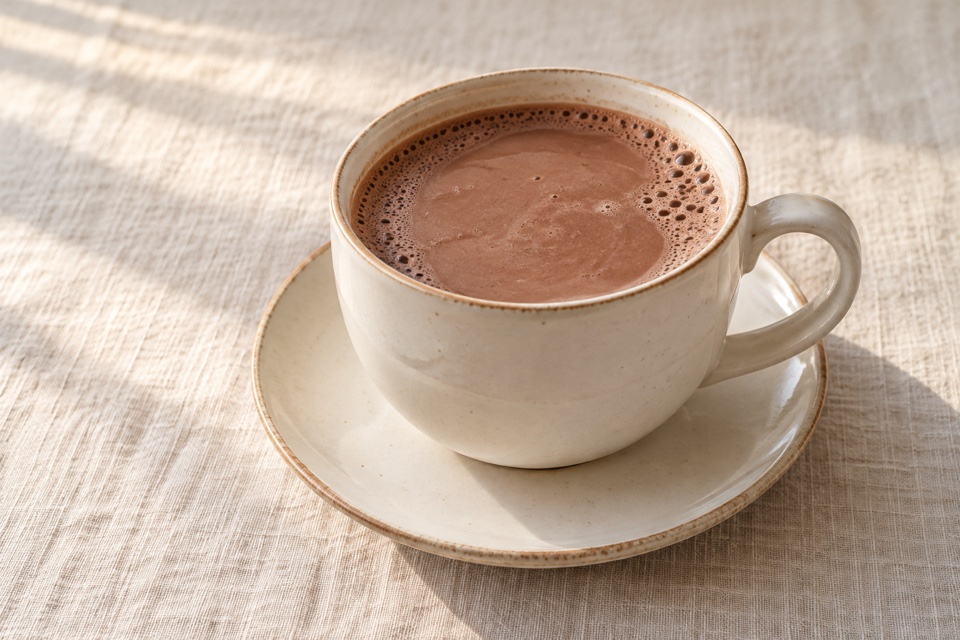 Milk hot cocoa — finished dish