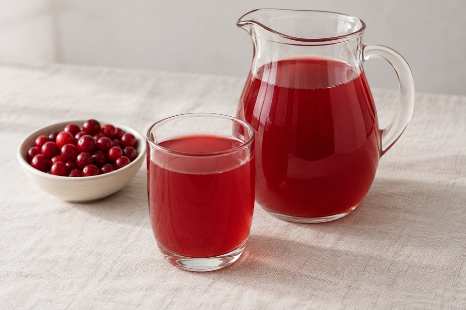Cranberry mors drink — finished dish