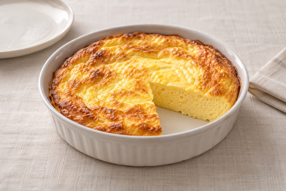 Fluffy baked omelet — finished dish