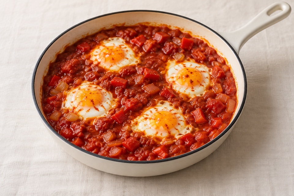 Tomato shakshuka — finished dish