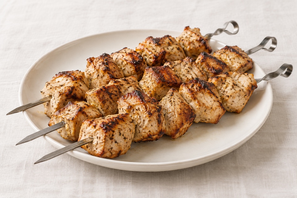 Turkey shashlik — finished dish