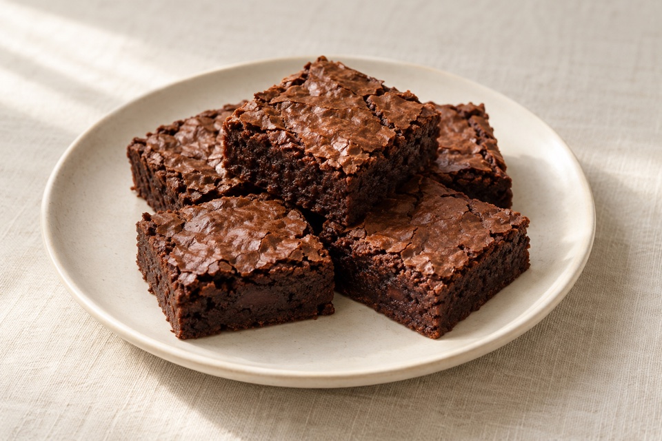 Chocolate brownies — finished dish